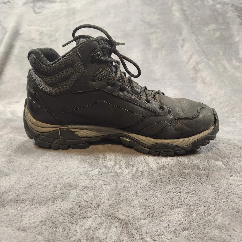 Merrell Boot Mens 12 Black Moab Adventure Mid Waterproof Hiking Walking Gorpcore
